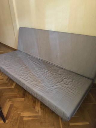 Sofá cama Ikea NYHAMN 3 plazas gris/beige