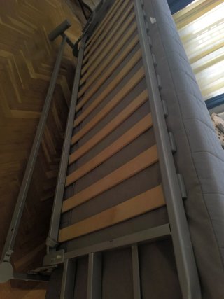 Sofá cama Ikea NYHAMN 3 plazas gris/beige