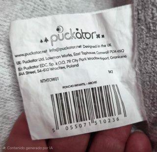 Poncho Toalla Tiburón Archie Infantil