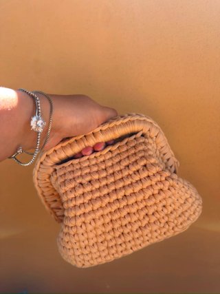 Clutch bag crochet fatta a mano
