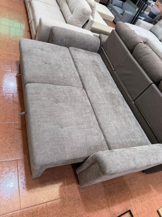 Sofá Cama Belux 235cm Beige/Marrón