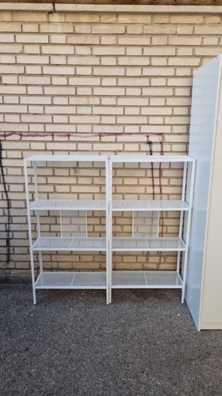 Estantería metálica blanca 4 baldas