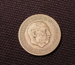 Peseta 1947 Francisco Franco Caudillo España