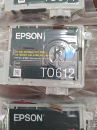 Cartuchos Epson T612, T613, T614 (Amarillo, Cyan,