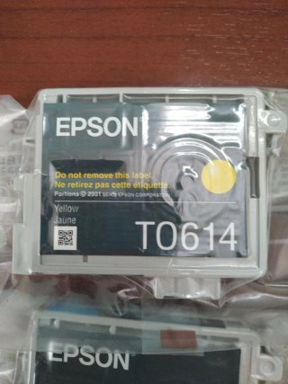 Cartuchos Epson T612, T613, T614 (Amarillo, Cyan,