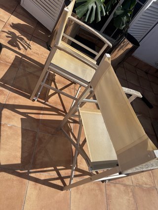 Sillas plegables madera y metal