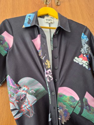 Vestido Kimono Bimba y Lola Talla M Multicolor