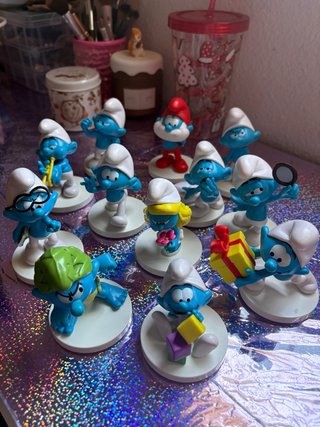 Colección completa Pitufos SBABAM 2016