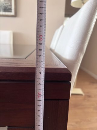 Mesa Comedor Cuadrada Cristal con 6 sillas.