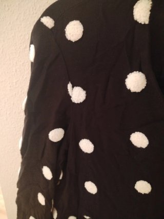 Vestido Zara lunares negro blanco Talla XS