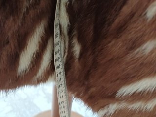 Cappotto pelliccia sintetica con cintura