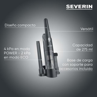 Severin Aspiradora de Mano inálambrico 3 en 1,