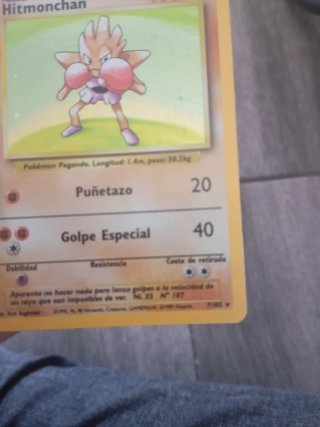 Carta Pokemon Hitmonchan Base Set