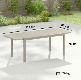 Mesa extensible de jardín
