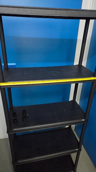 Estantería Plástico Negra 4 Baldas