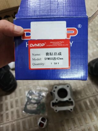 Cilindro y pistón DYNOP para moto