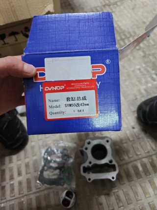Cilindro y pistón DYNOP para moto