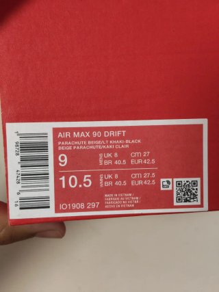 T42,5 Nike Air Max 90 Drift Beige