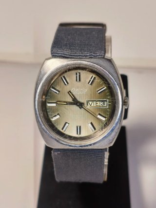 Reloj Exactus Automático Gris y Plateado