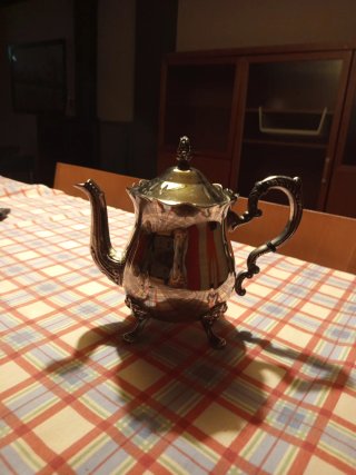 Juego de té de plata
