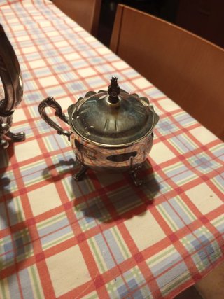 Juego de té de plata
