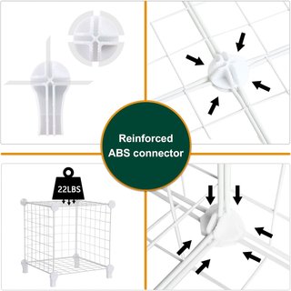 Estantería modular 12 cubos blanca