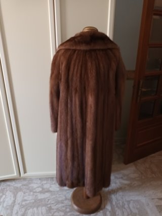 Cappotto in pelliccia sintetica marrone