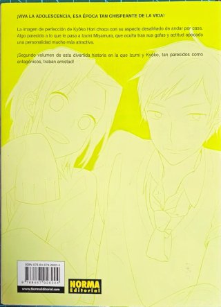 Volúmenes 1 y 2 del manga horimiya