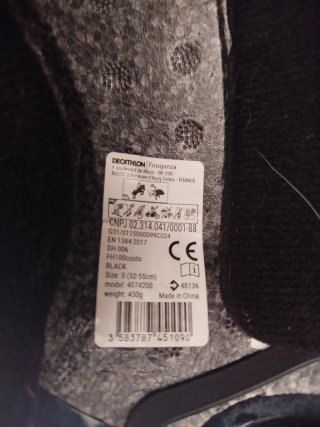 Casco hípica Fouganza negro