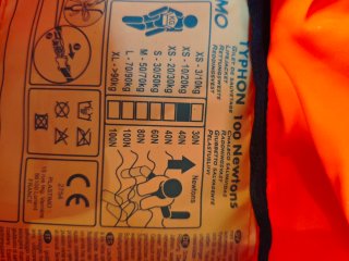 Chaleco salvavidas infantil naranja