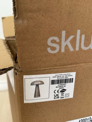 Pack de Lámparas mesa de acero Totalmente nuevas
