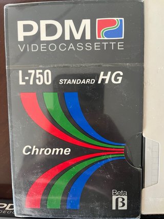 Lote 5 Cintas Betamax L-750 Precintadas Sony + PDM