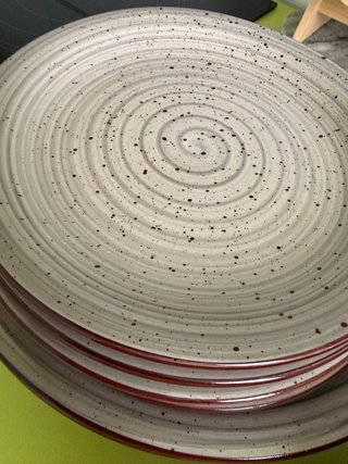 Set de vajilla cerámica espiral