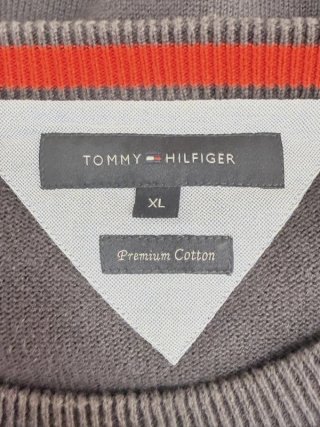 Maglione Tommy Hilfiger Uomo XL Cotone Blu Logo