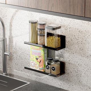 Estantería pared acrílico Toski 30cm sin taladro