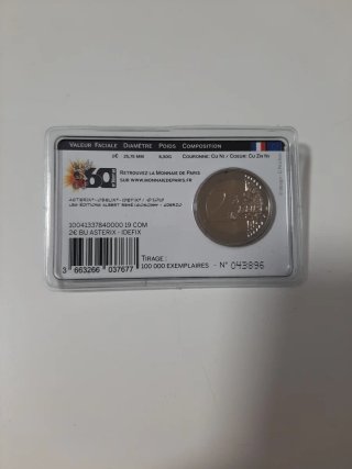 Moneda 2€ Astérix Francia 2019 Monnaie de Paris