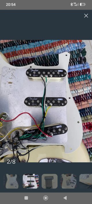 Fender Stratocaster partcaster Color Crema