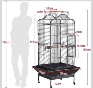 Jaula grande para loros y pájaros