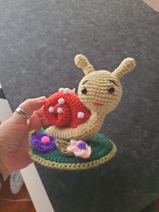 Caracol Amigurumi Ganchillo Hecho a Mano
