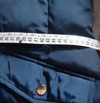 Parka acolchada azul talla XL