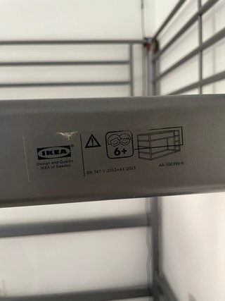Litera Metálica Ikea Gris precio negociable