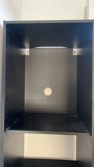 Columna Microondas/Horno Negra Ikea