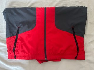 Chaqueta retro Nike ATHDEPT Roja y Gris