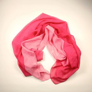 scialle grande donna vintage poliestere rosa