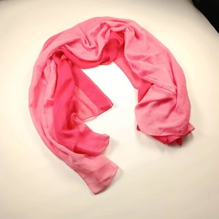 scialle grande donna vintage poliestere rosa