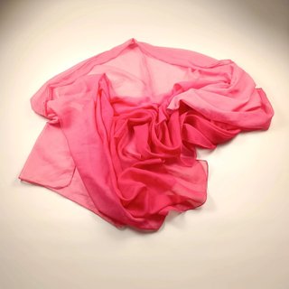 scialle grande donna vintage poliestere rosa