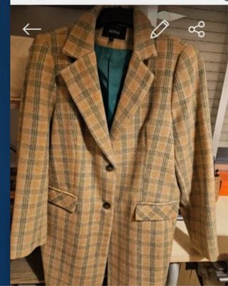 Chaquetón cuadros ALMA mujer