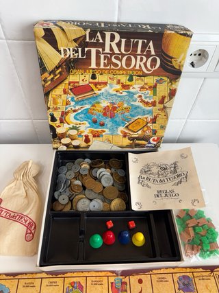 Juego de mesa La Ruta del Tesoro de CEFA, años 80.