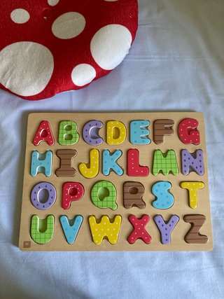 Puzzle de Madera con Letras ABC