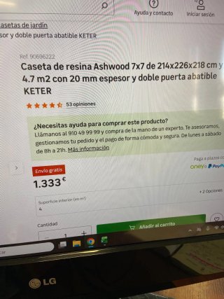 Caseta resina para chalet